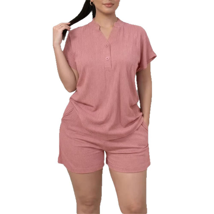 Damen Freizeit-Jumpsuit mit Knopfleiste und seitlichen Taschen Drune