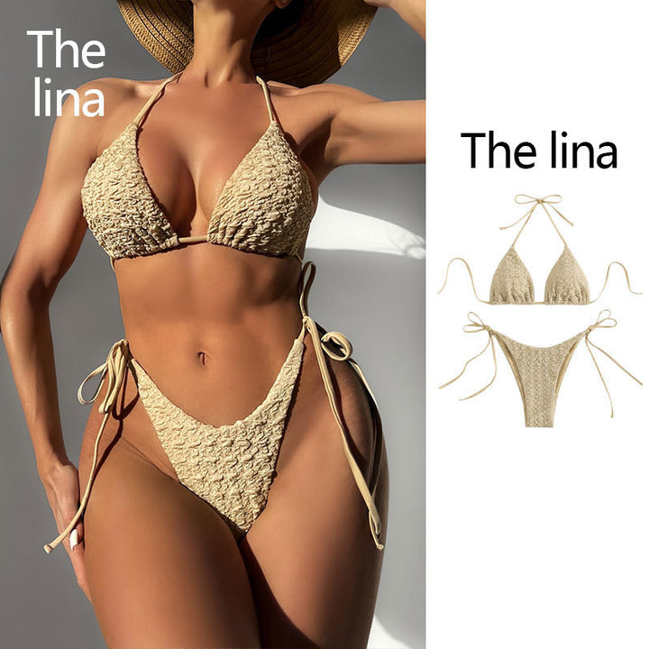Damen Triangel-Bikini mit strukturiertem Design Drune