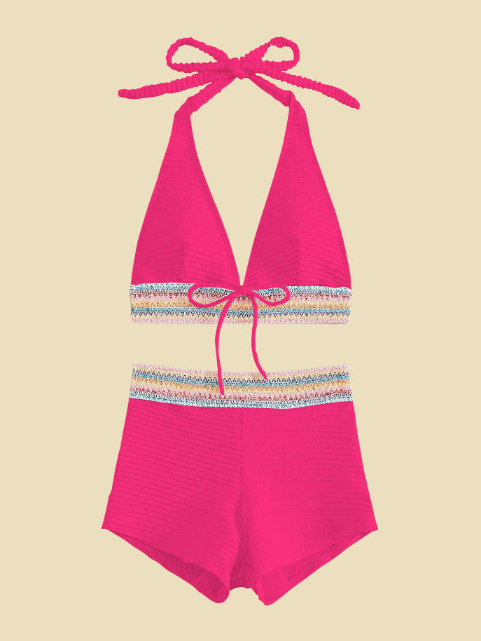 Damen Bikini-Set mit hoch geschnittenen Shorts Drune