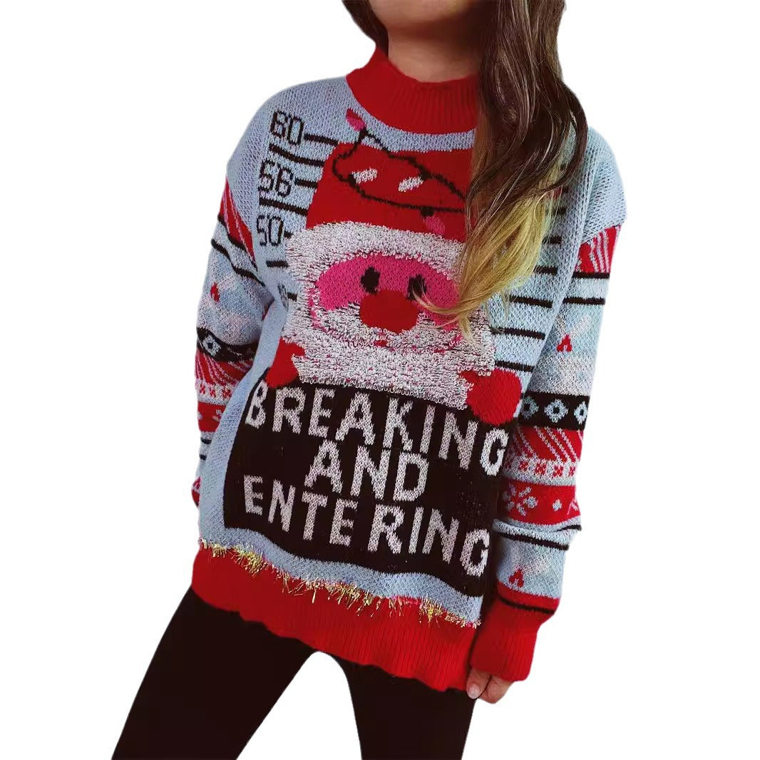 Damen Weihnachts-Pullover mit festlichem Motiv und hochwertigen Materialien Drune
