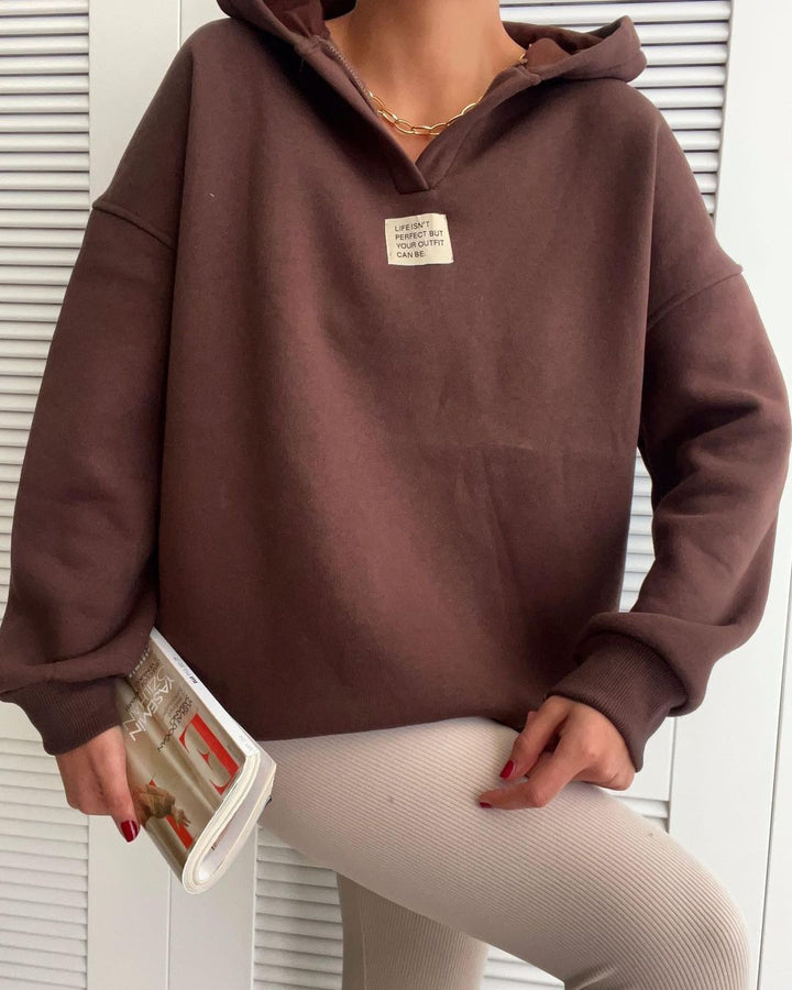 Damen gemütlicher Kapuzenpullover mit lässigem Schnitt und hochwertigen Materialien Drune