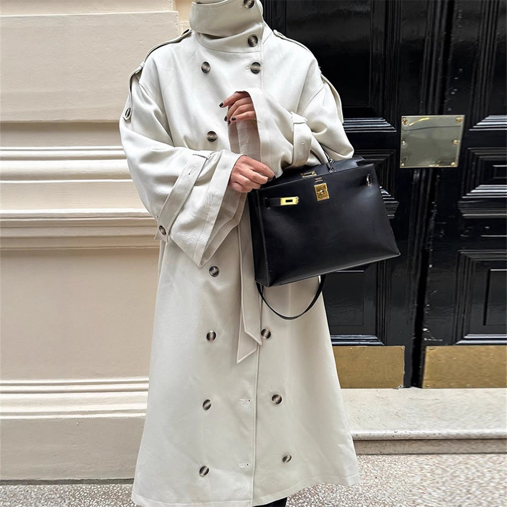 Damen luxuriöser Trenchcoat mit durchdachten Details Drune