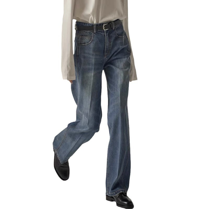 Damen Oberschenkelweite Jeans Drune