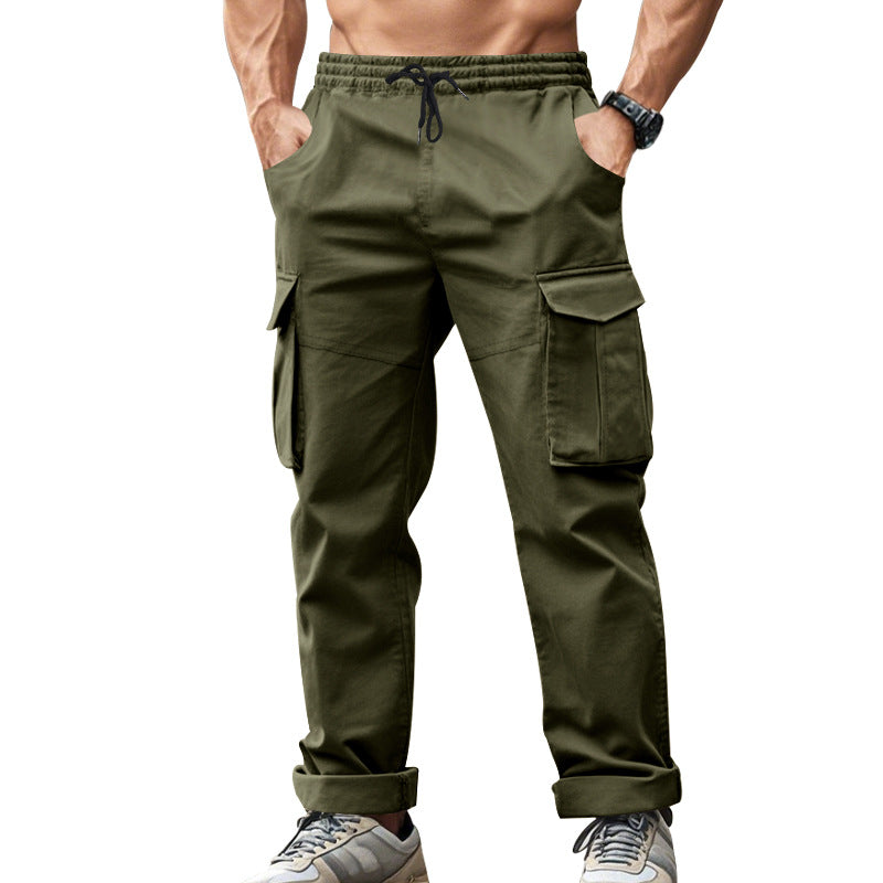 Herren Cargo-Hose mit funktionalen Seitentaschen und elastischem Bund Drune