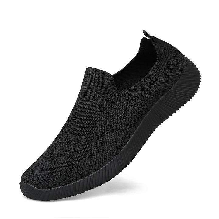 Unisex nan ultraleichter Schlupfschuh aus Feinstrick mit anatomischem Komfortfußbett und gerippter Flexlaufsohle Drune