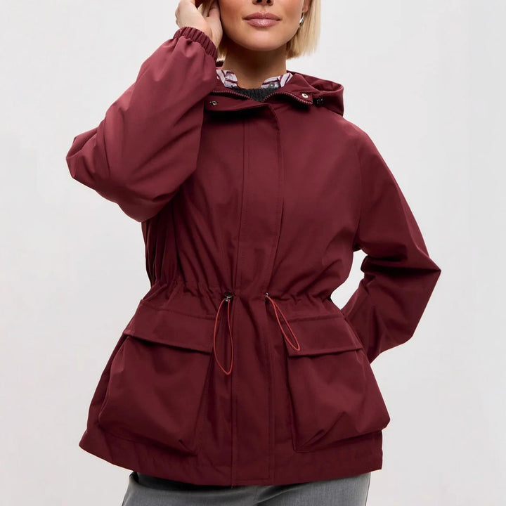 Damen funktionale Windjacke mit Kapuze Drune