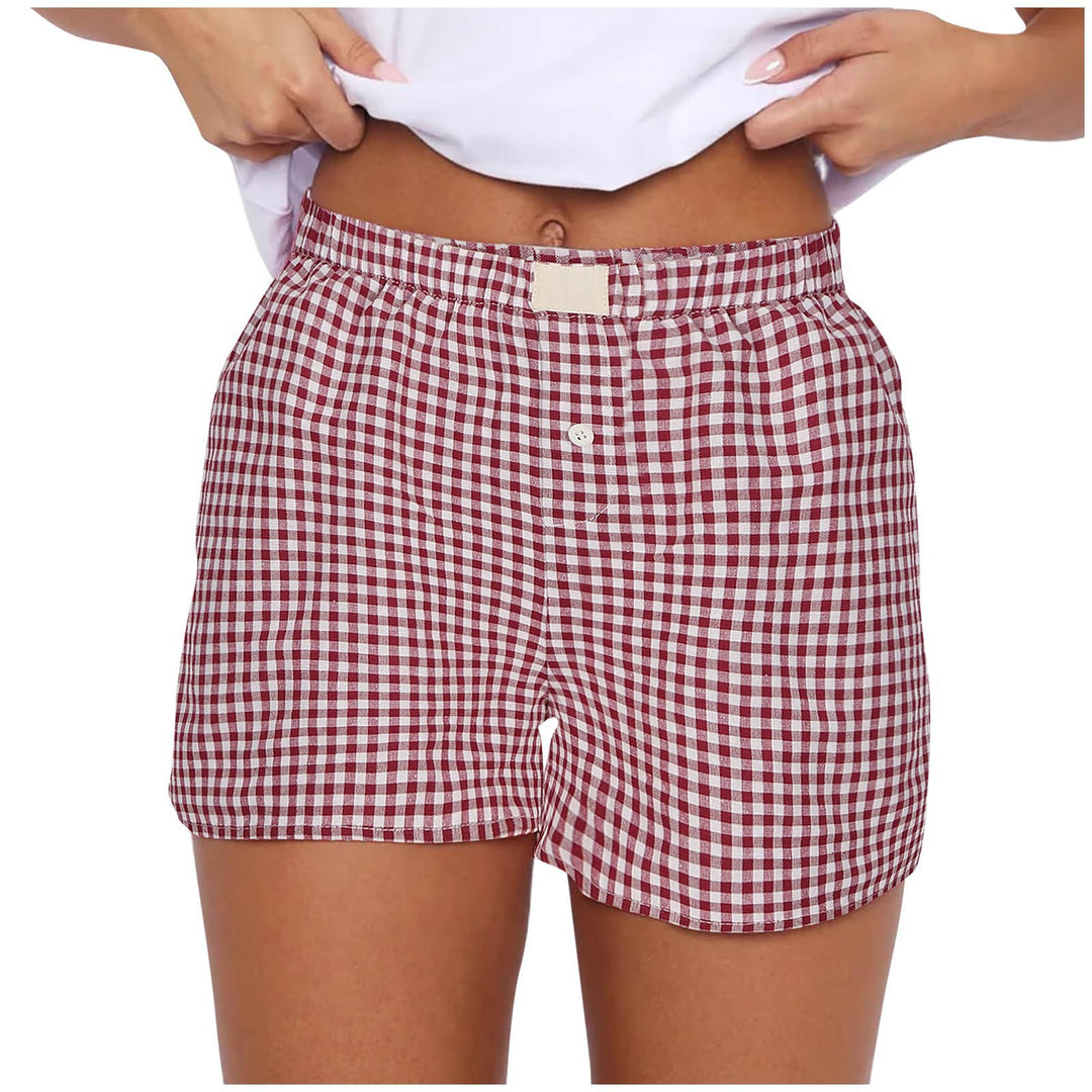 Damen lässige Karohose Drune