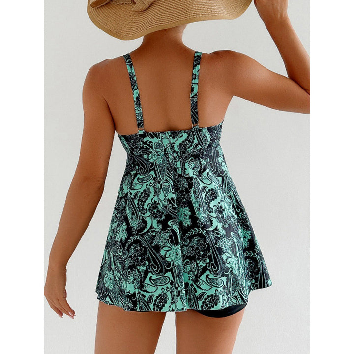 Damen Badeanzug-Kleid mit elegantem Paisleymuster Drune