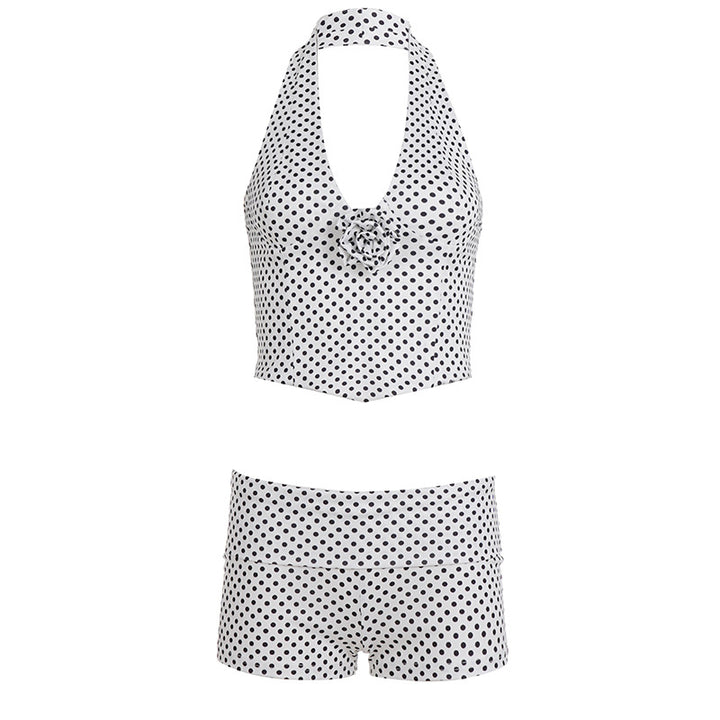 Damen Bikinitop und Shorts-Set mit Polka-Dots Drune