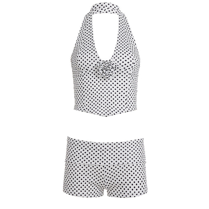 Damen Bikinitop und Shorts-Set mit Polka-Dots Drune