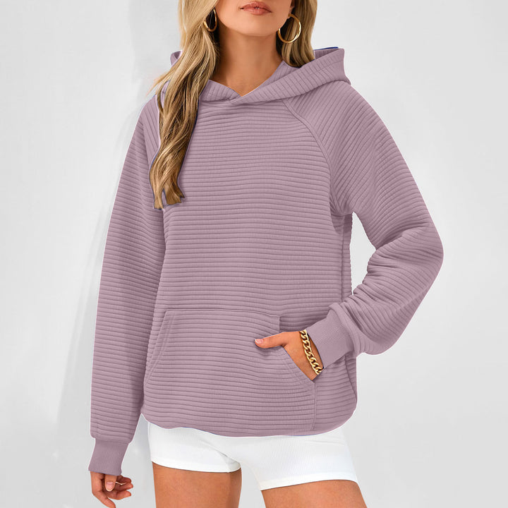 Damen Kapuzenpullover mit strukturiertem Stoff Drune