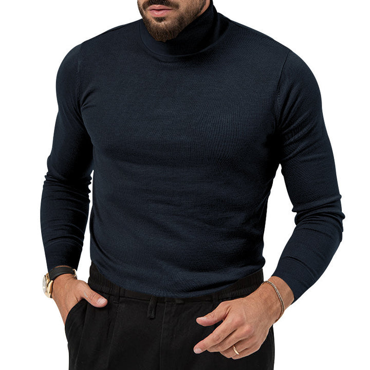 Herren Rollkragenpullover mit feiner Strickstruktur und lässigem Schnitt Drune