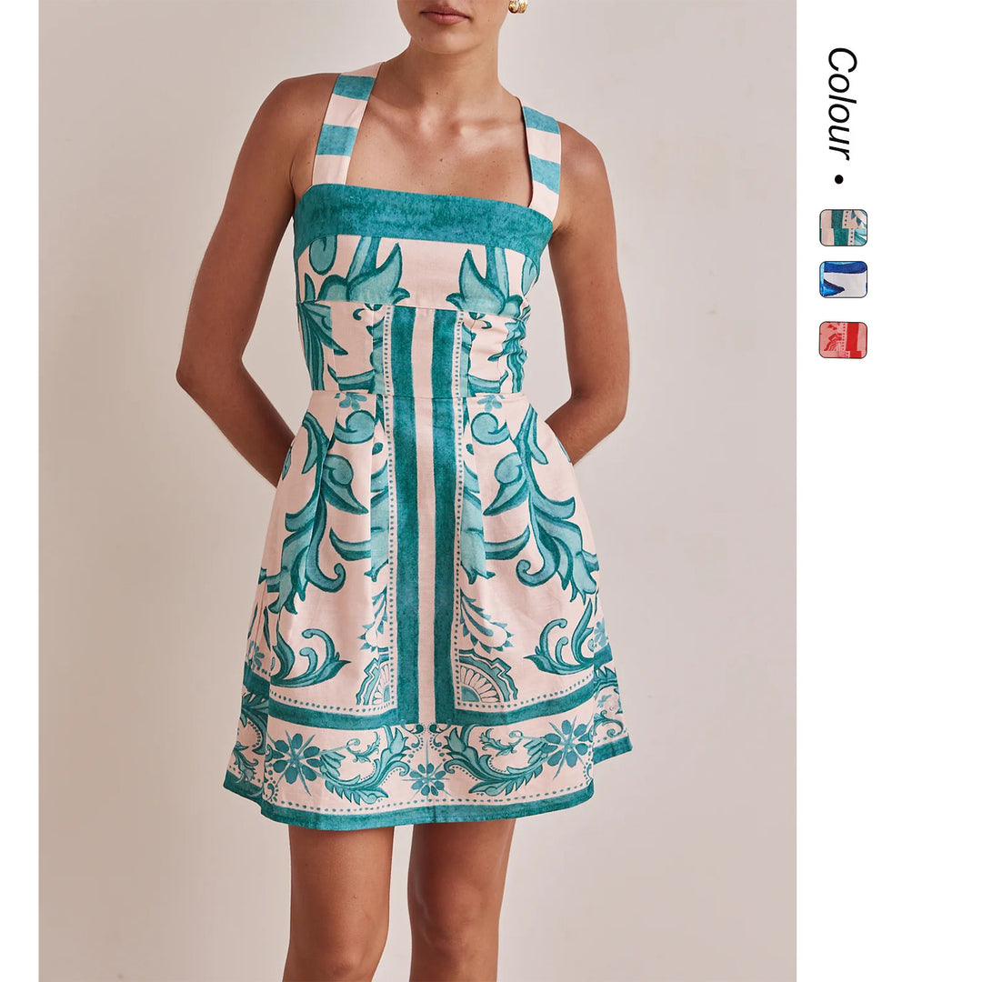 Damen Sommerkleid mit elegantem Design und praktischen Taschen Drune