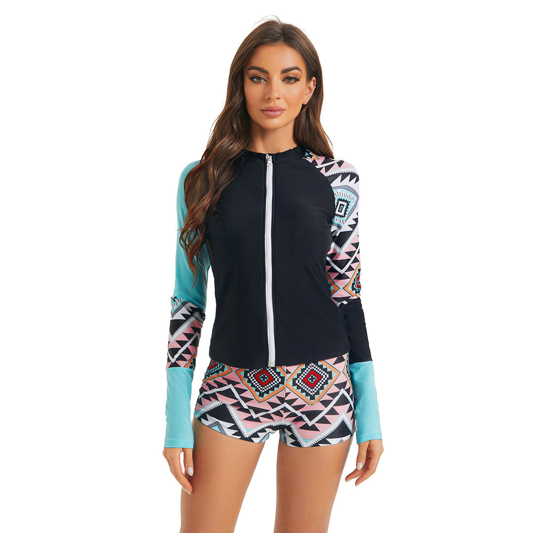 Frauen UV-Schutz Rash Guard Set Drune