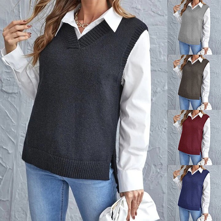 Damen lässiger Layering-Pullover Drune