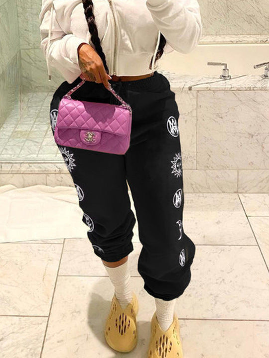Damen lässige Jogginghose mit einzigartigem Motiv Drune
