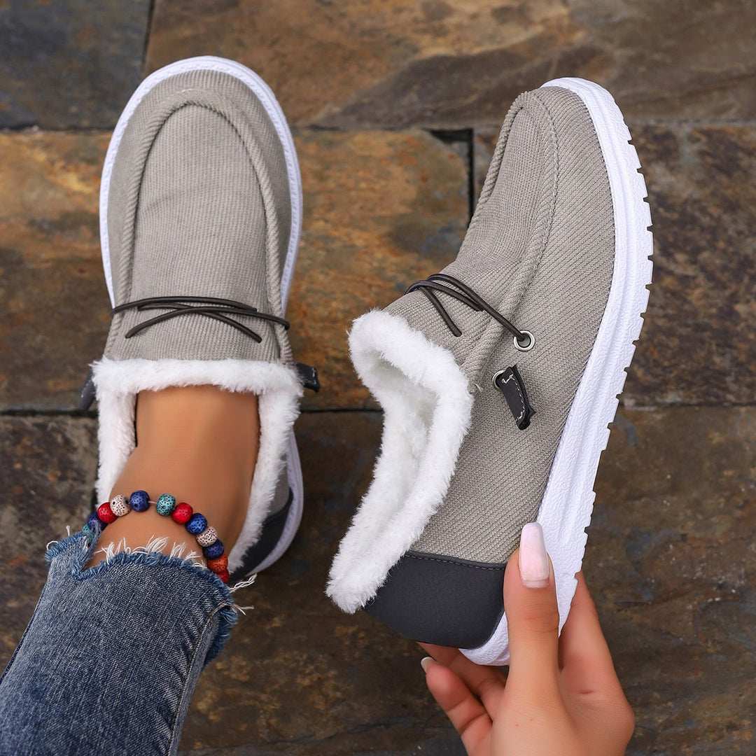 Damen Bequeme Slip-On Clogs mit kuscheligem Innenfutter und flexibler Sohle Drune