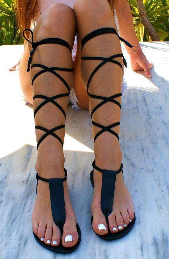 Damen Gladiator Sandalen Drune