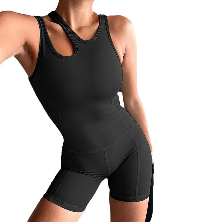 Damen Sportoverall mit modernem High-Neck-Design und figurbetonter Silhouette Drune