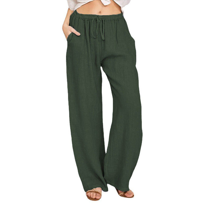 Damen bequeme Leinenhose Drune