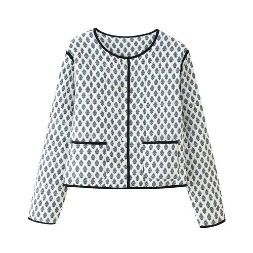 Damen modische Übergangsjacke mit eleganten Applikationen Drune