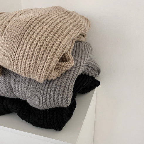 Damen Grobstrick Oversize Cardigan mit offenen Front und langen Ärmeln Drune