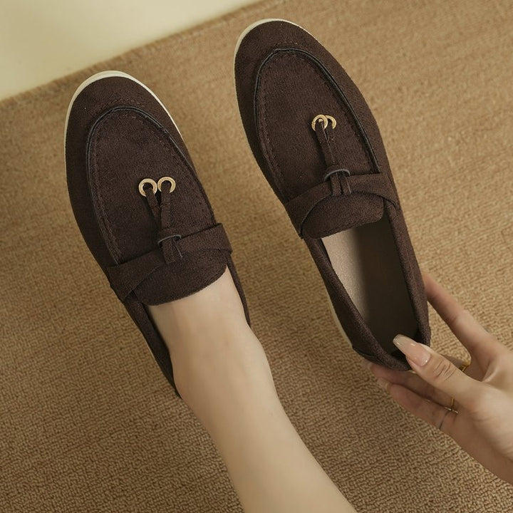 Damen nan bequeme Slip-On Loafer mit dekorativem Quastenbesatz und ergonomischer Gummisohle Drune
