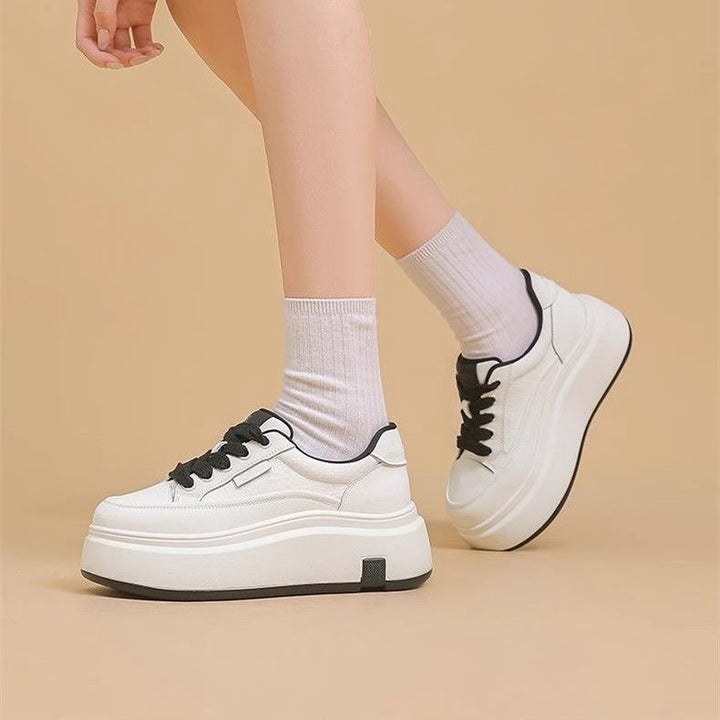 Damen Chunky Sneakers mit hohem Plateau und strapazierfähiger Verarbeitung Drune