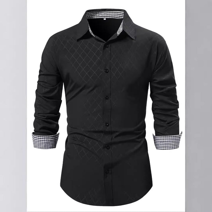 Herren Langarmhemd Drune