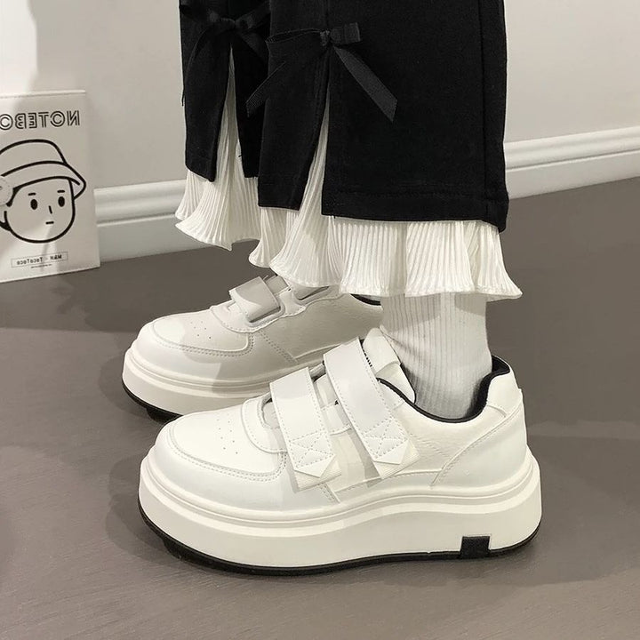 Damen Hochwertige Plateausneaker mit praktischem Klettverschluss und luxuriösem Komfort Drune