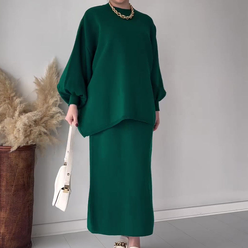 Damen lässiges Maxikleid mit oversized Schnitt und eleganten Details Drune