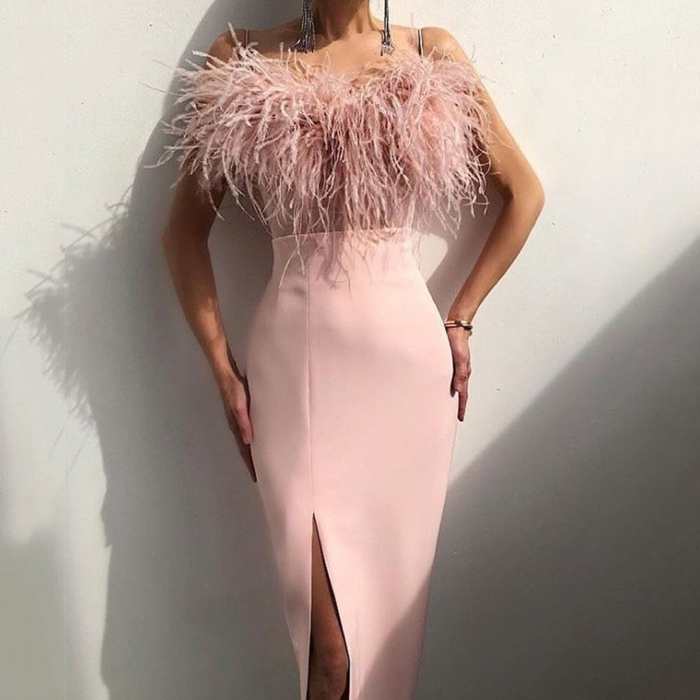 Drune | Party Slim Fit Arm Bedeckendes Kleid