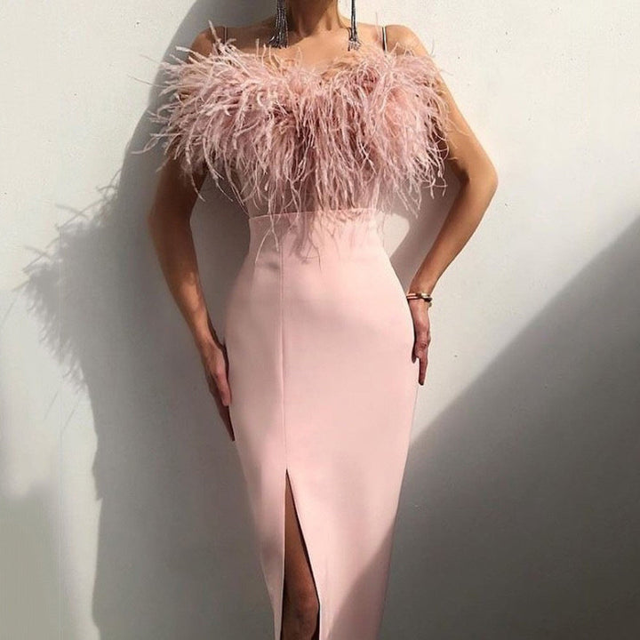 Drune | Party Slim Fit Arm Bedeckendes Kleid