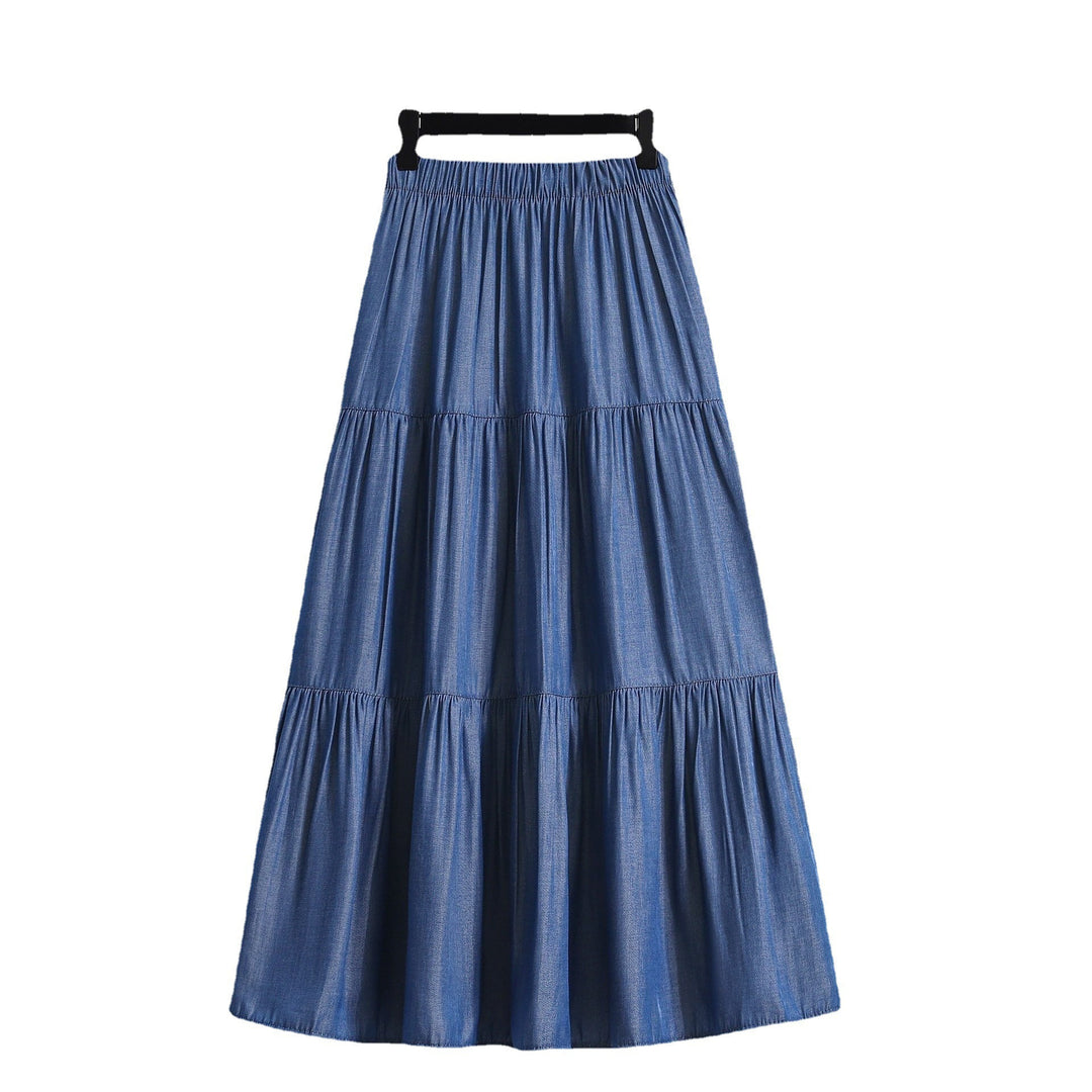 Damen Midi-Rock im lässigen Vintage-Stil Drune