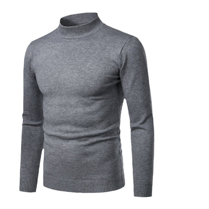 Herren warme Rollkragenpullover aus feinem Strickmaterial Drune