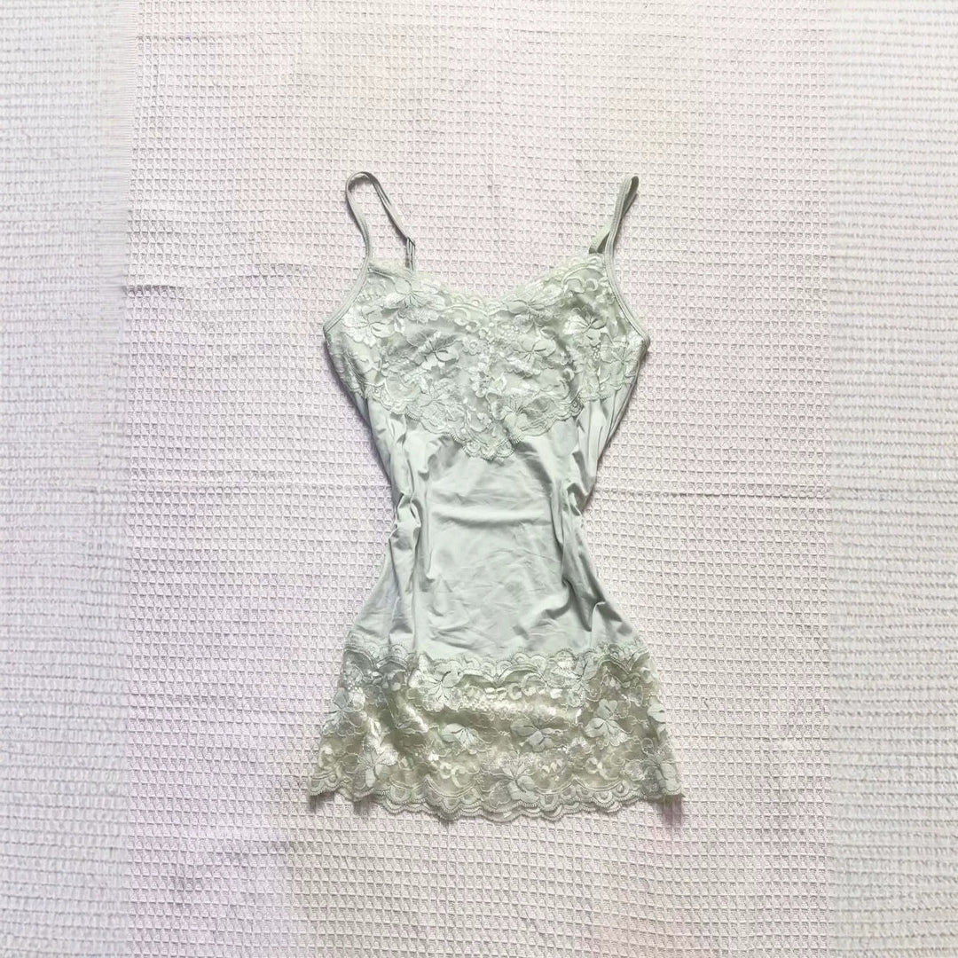 Damen Spitzen-Cami-Top mit fließendem Schnitt Drune