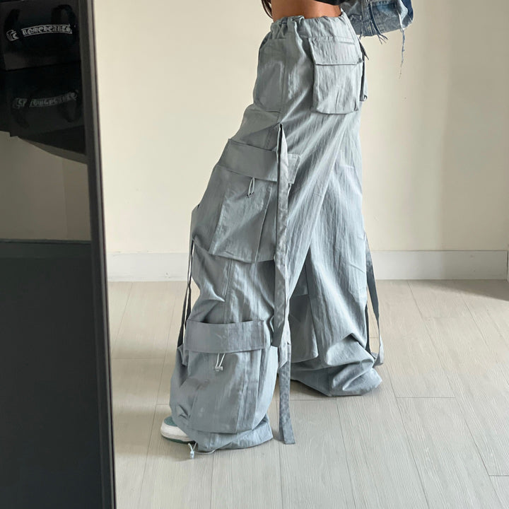 Damen Cargo-Hose mit stylischen Schnürdetails und lässigem Schnitt Drune