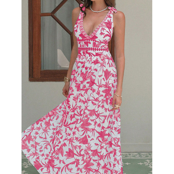 Damen Badeanzug mit floralem Design und passendem Maxiskirt Drune