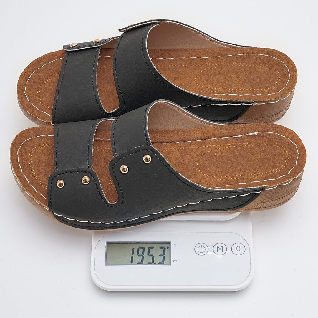 Damen Komfortable Riemen-Sandalen mit anatomischer Fußbettung und modischen Akzenten Drune