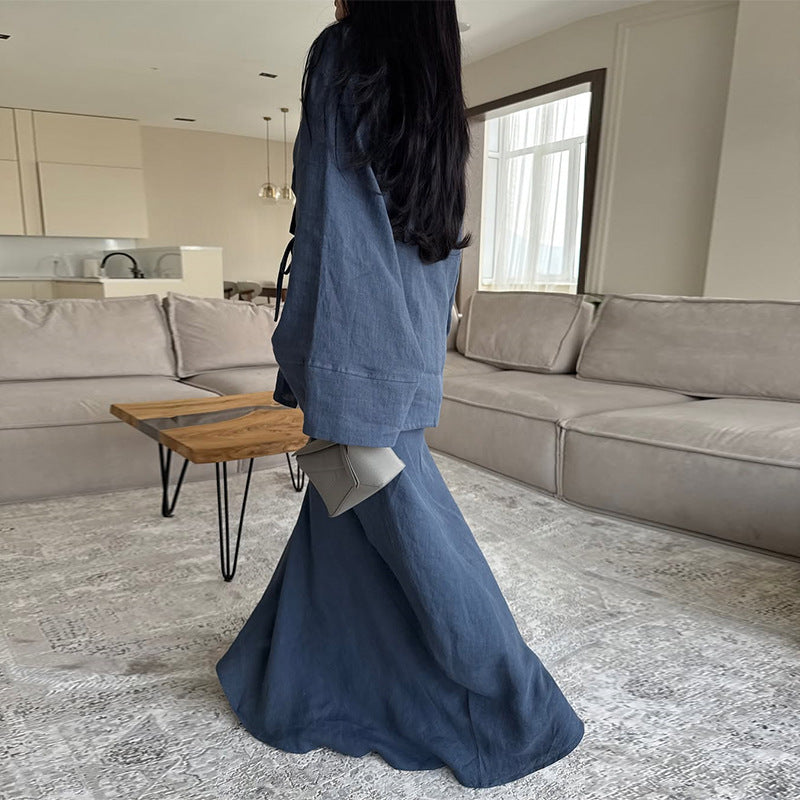 Damen lässiger Kimono Anzug Drune