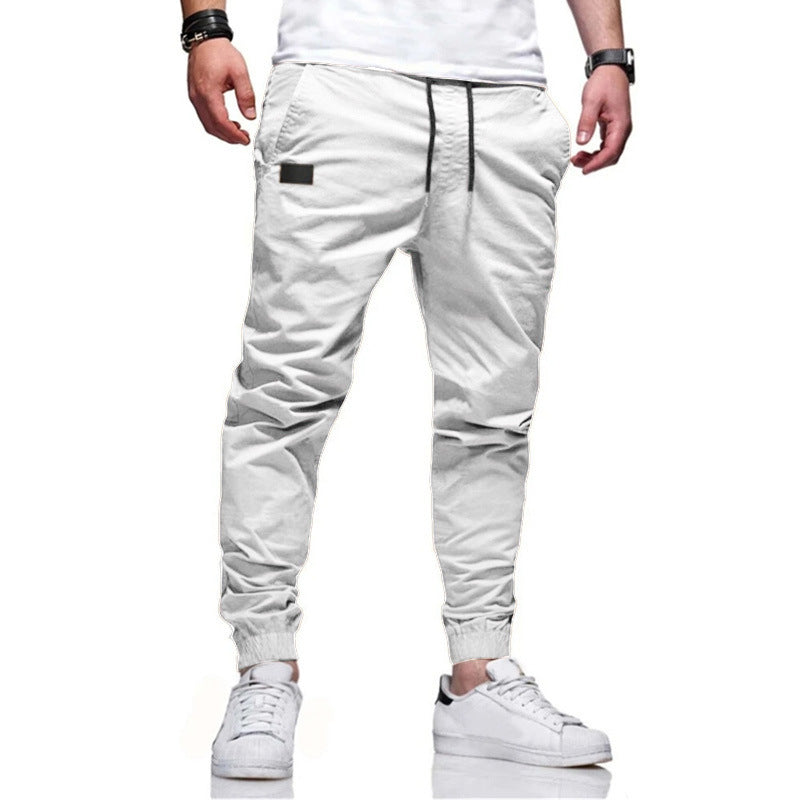 Herren nan funktionale Cargo-Joggerhose mit schmal zulaufendem Bein, elastischem Bund und eingelassenen Reißverschlusstaschen Drune
