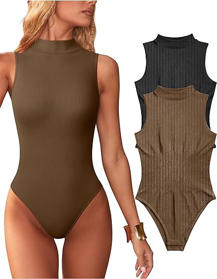 Damen Bodysuit mit elegantem Stehkragen und strukturierter Oberfläche Drune
