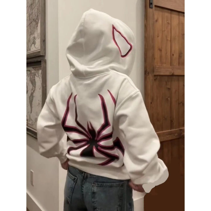 Damen Kapuzenpullover mit kreativem Spinnenmotiv Drune