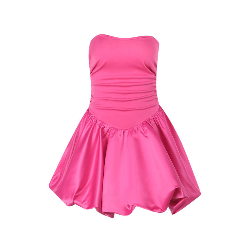 Damen verspieltes Trägerkleid mit voluminösem Rock Drune