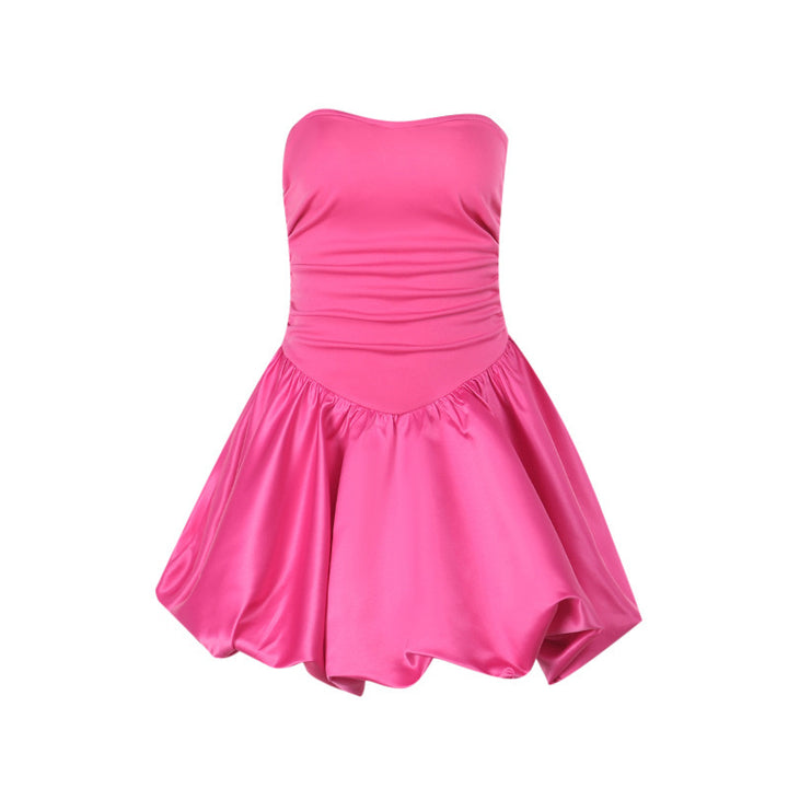 Damen verspieltes Trägerkleid mit voluminösem Rock Drune