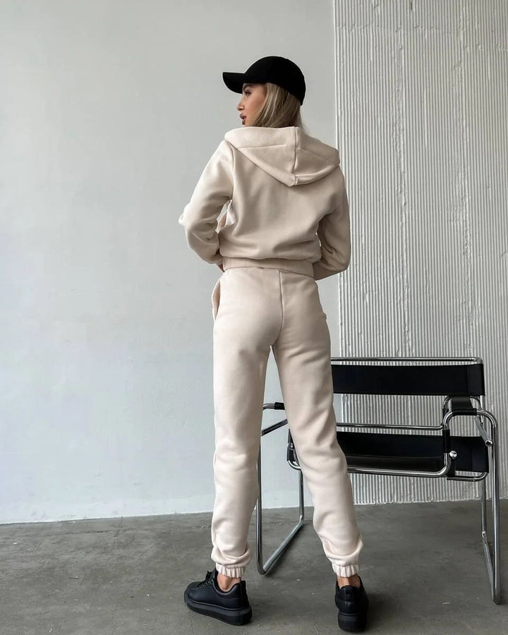 Damen modischer Hoodie mit schlanker Passform und praktischen Taschen Drune