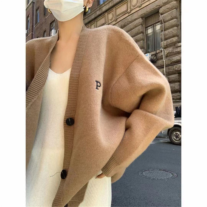 Damen Oversized Strickblazer mit angesagtem Schnitt und feinem Strickmuster Drune
