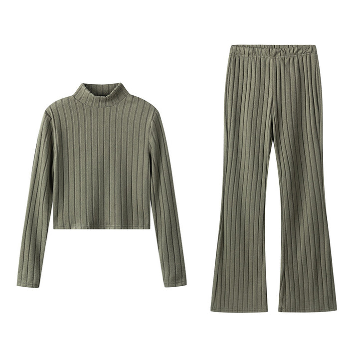 Damen Stricksatz mit hochgeschlossenem Design und lässigem Schnitt Drune