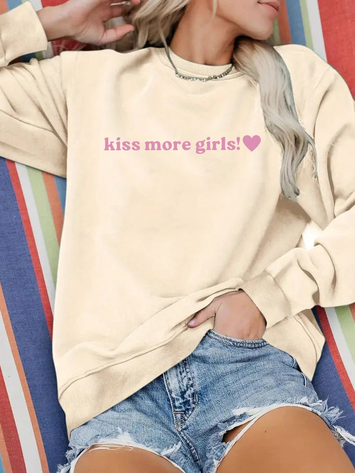 Damen Sweatshirt mit inspirierendem Schriftzug und lässiger Passform Drune