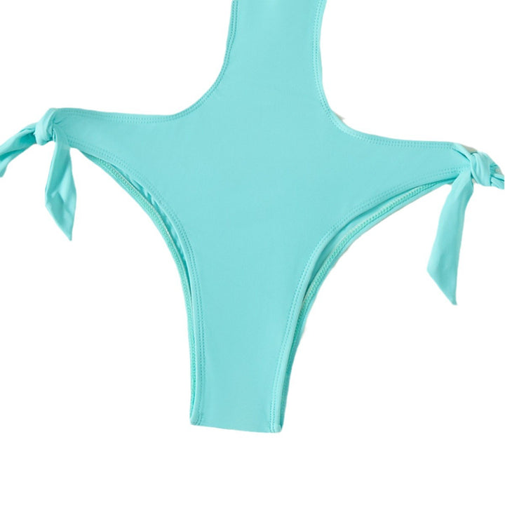 Damen Eleganter Cut-Out-Badeanzug mit Schleifendetail Drune